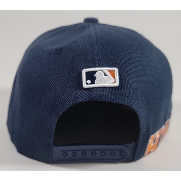 Houston Astros New Era Blue Adjustable Snapback Hat Side Split MLB Baseball Cap - Picture 5 of 10